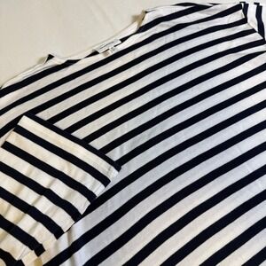 Darling XS Breton‎ Stripe Top Long Sleeve Black/White Boxy Cotton Paris Capsule